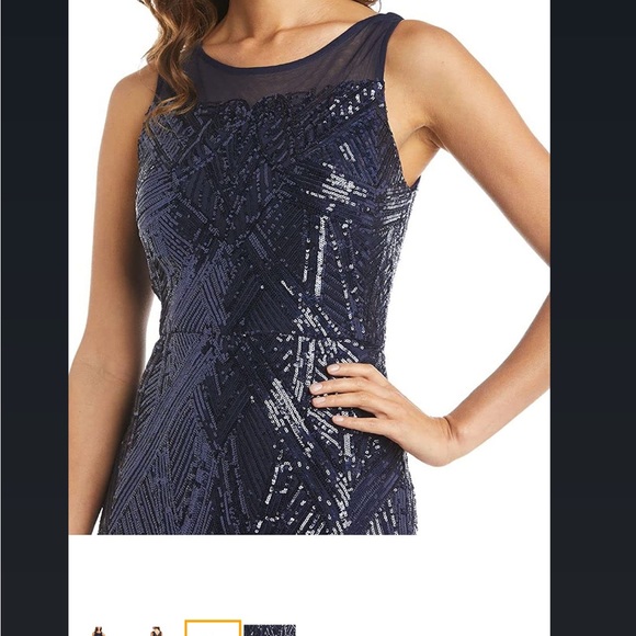 Nightway Womens Sequin Dress - Picture 11 of 11